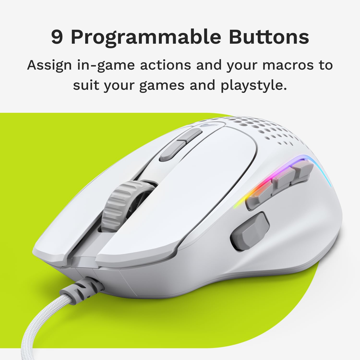 Glorious Model IV2 Wired Gaming Mouse - White Glorious Model IV2 Wired Gaming Mouse - White